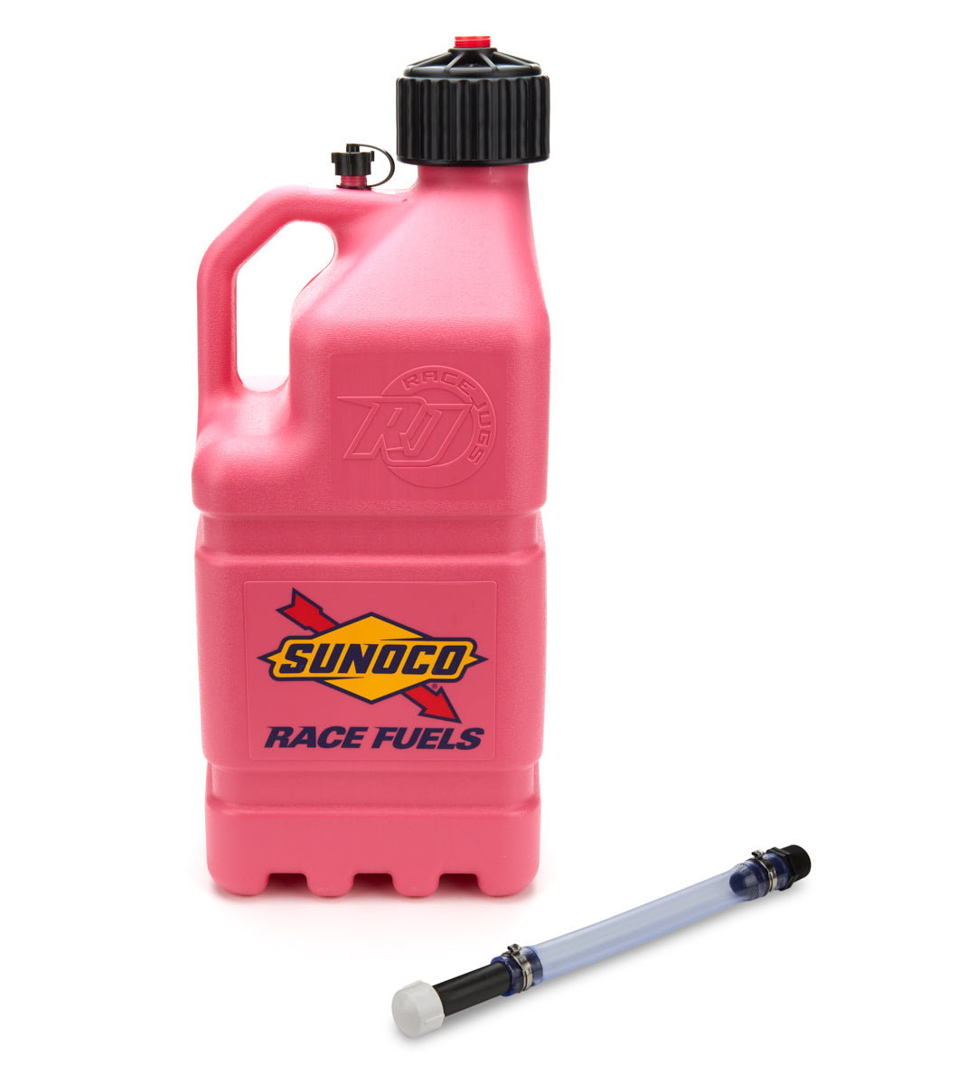 SUNOCO RACE JUGS  Pink Sunoco Race Jug GEN 3 w/Filler Hose   SRJR7500PKHOSE