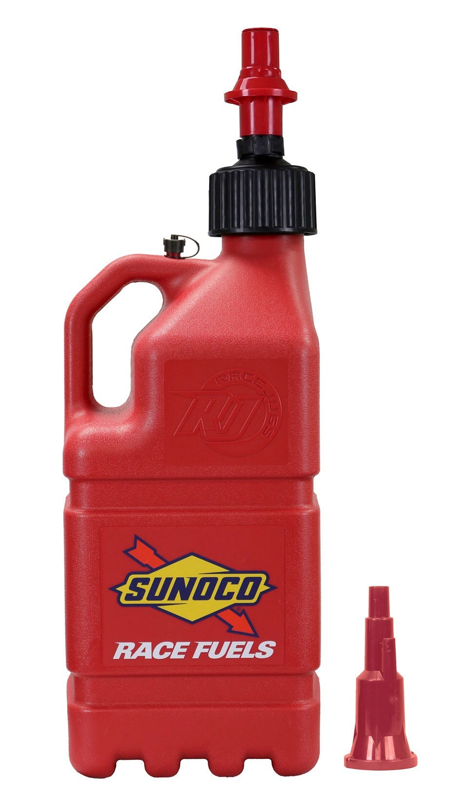 SUNOCO RACE JUGS  Red Sunoco Race Jug w/ Fastflo Lid & Vehicle   SRJR7500RD-FF