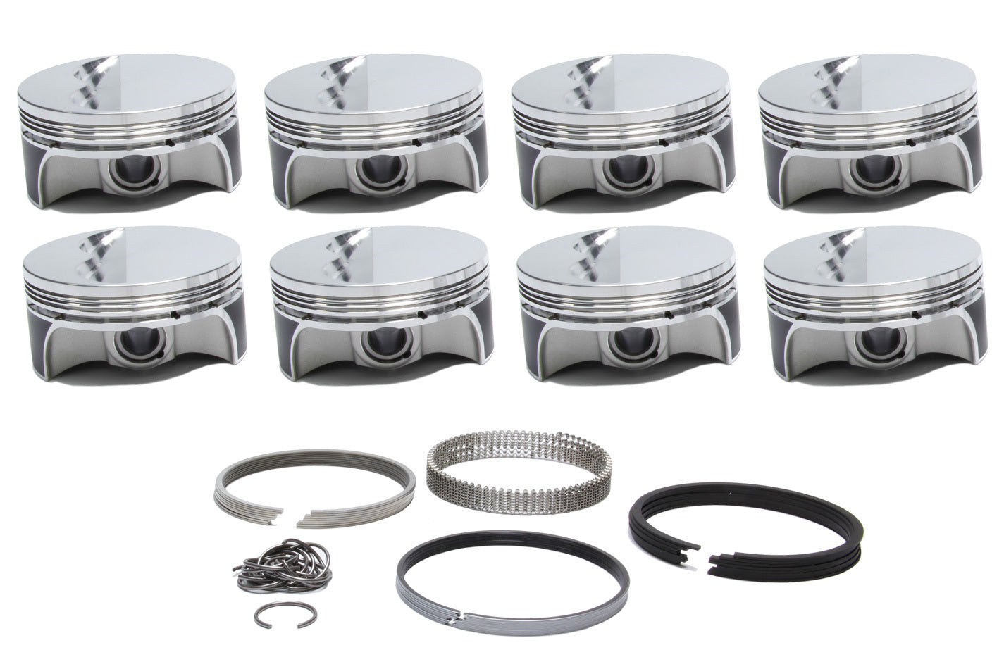 Sportsman Racing Products SBC Flat Top Pro-Series Piston & Ring Set 4.040 MPN SRP279480 For Chevy