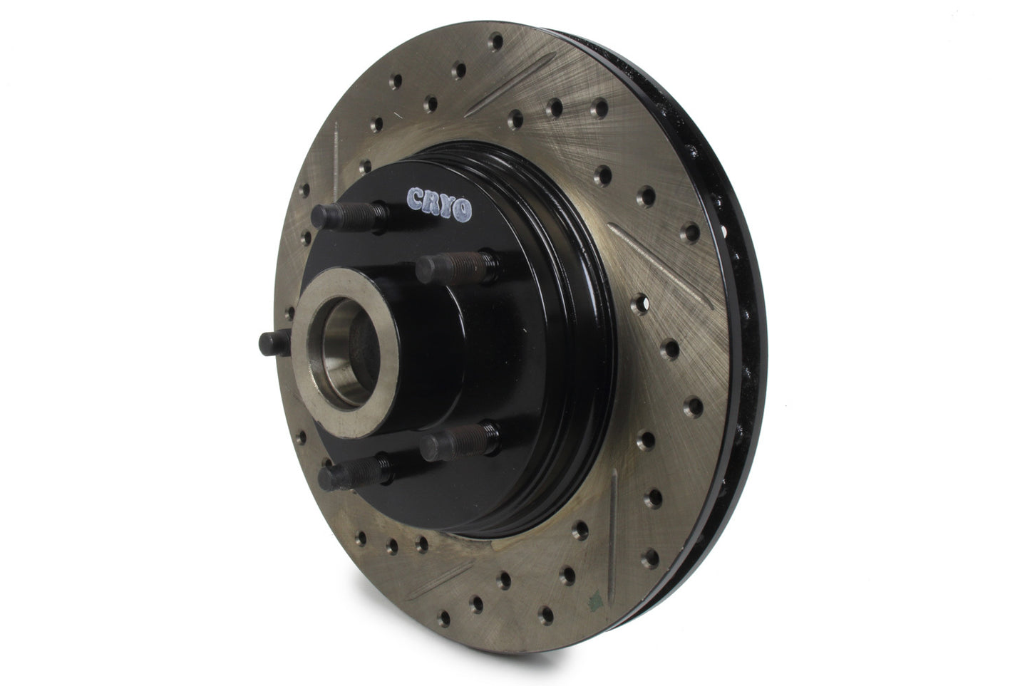 STOPTECH  Sport Cryo Drilled/Slott ed Brake Rotor; Front Ri  STP127.61018CR