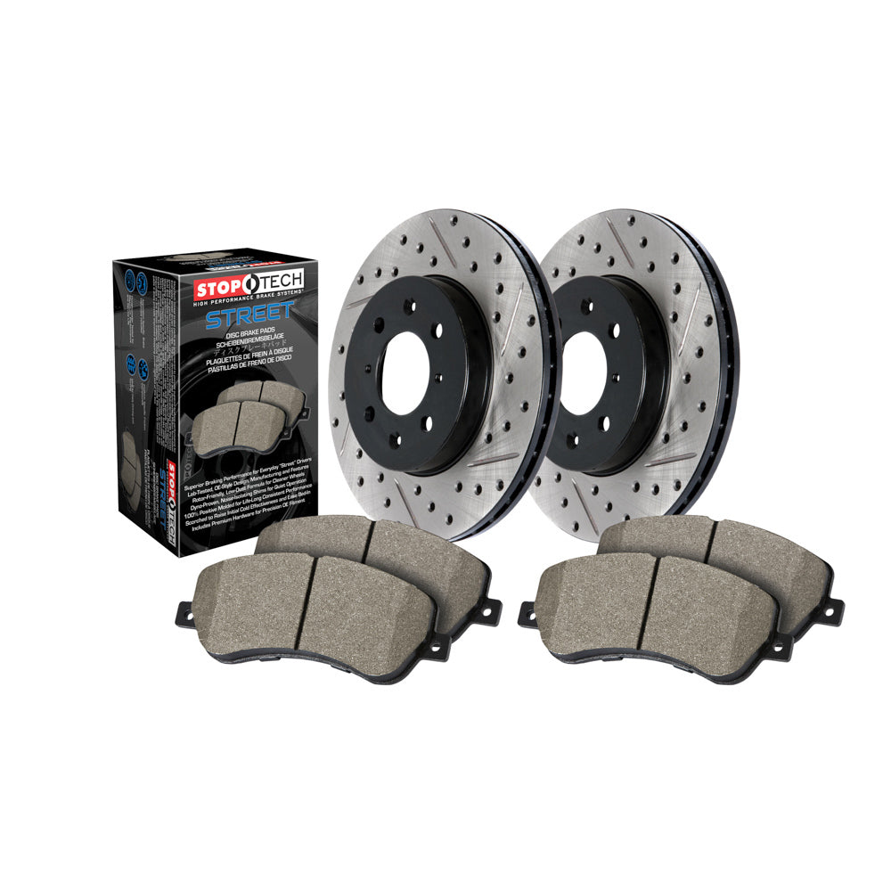 STOPTECH  Street Axle Pack Drilled /Slotted Front  STP938.62065