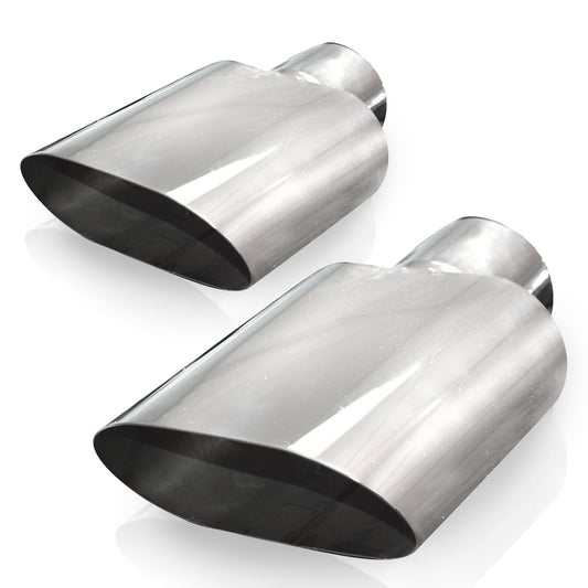 STAINLESS WORKS  Big Oval Exhaust Tips 3in Inlet  SWO781300