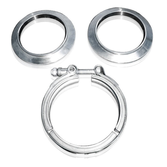 STAINLESS WORKS  V-band kit  3-1/2in Kit Includes Clamp & Flanges   SWOVBC35