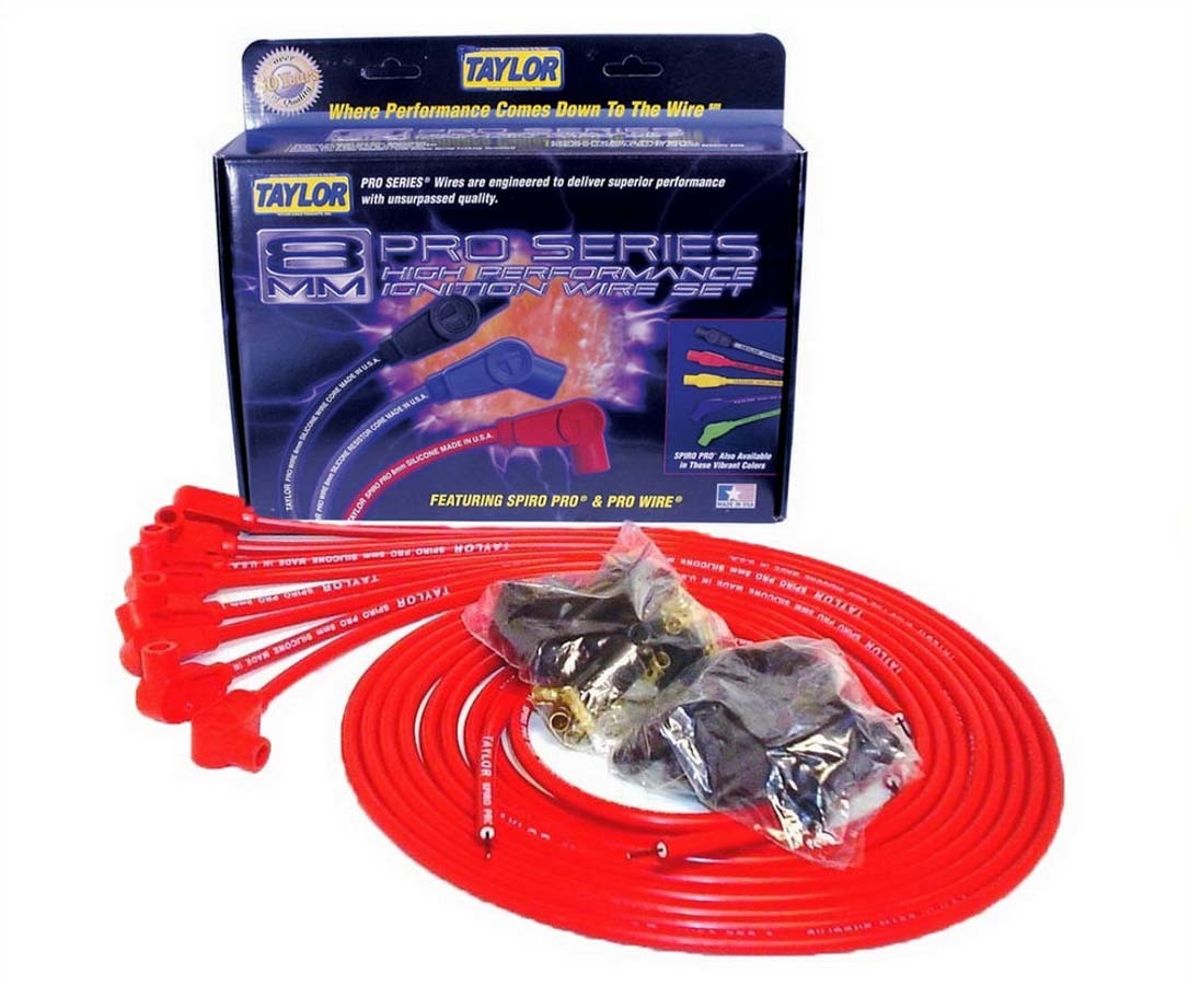 TAYLOR/VERTEX  8mm Red Spiro-Pro Wires    TAY73251