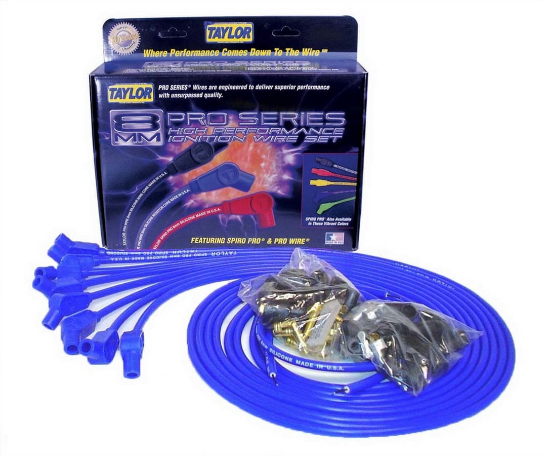 TAYLOR/VERTEX  8mm Blue Spiro-Pro Wires    TAY73653