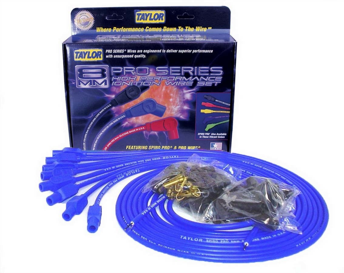 TAYLOR/VERTEX  8mm Blue Spiro-Pro Wires    TAY73655