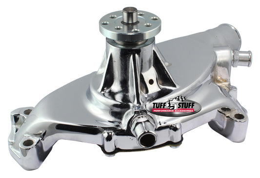 Tuff-Stuff  BBC Short Water Pump Aluminum Smooth Chrome   TFS1496NA