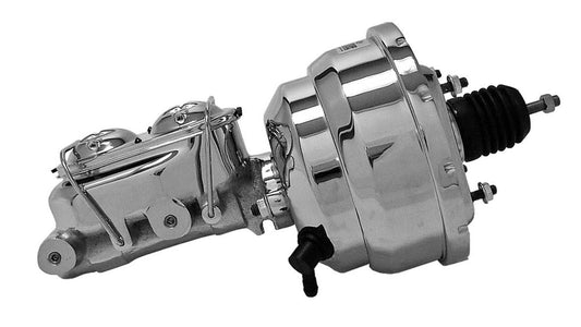 TUFF-STUFF  8in Brake Booster Chrome w/2018NA Master Cylinder   TFS2123NA-2