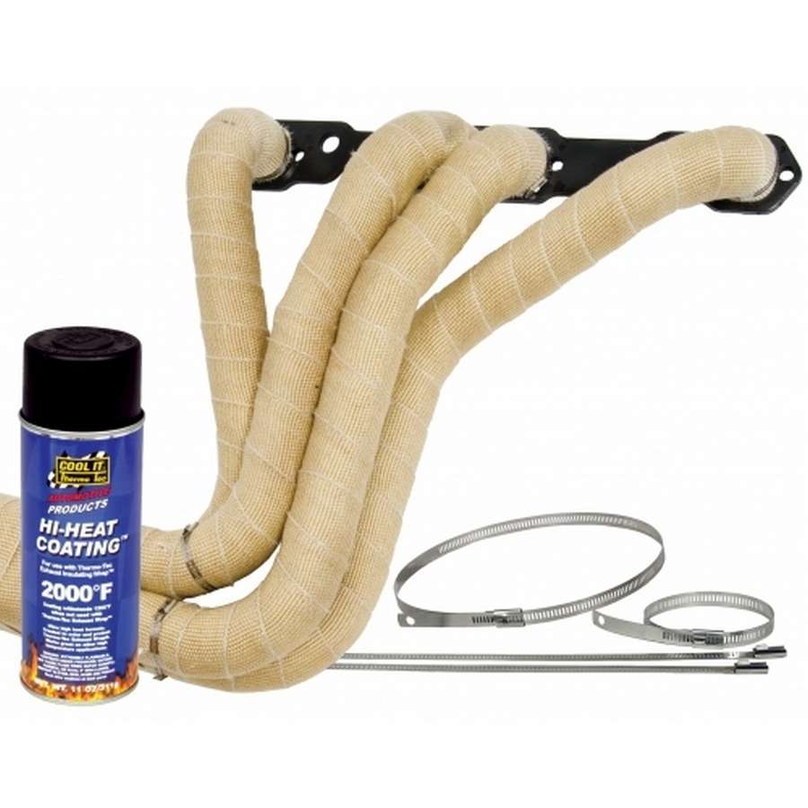 Thermo-Tec Exhaust Wrap Kit 4/6 Cylinder Natural Color MPN THE19102