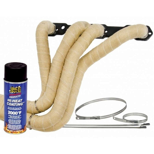 THERMO-TEC  Exhaust Wrap Kit 8 Cyl Natural Color  THE19202