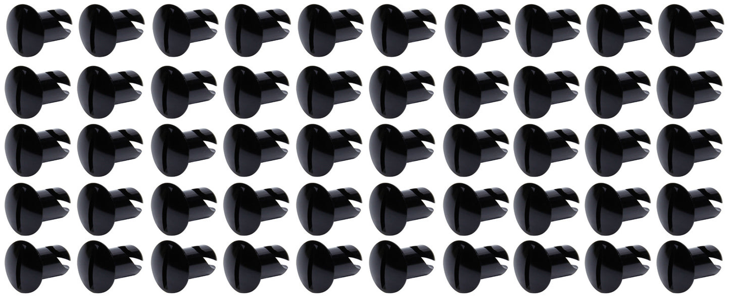 Ti22 Performance Oval Head Dzus Buttons .500 Long 50 Pack Black MPN TIP8102-50
