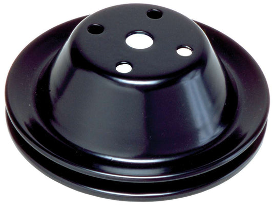 TRANS-DAPT  SBC SWP Water Pump Pulley 1 Groove Black   TRA8600