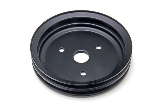 TRANS-DAPT  SBC SWP Crankshaft Pulley 2 Groove Black   TRA8603