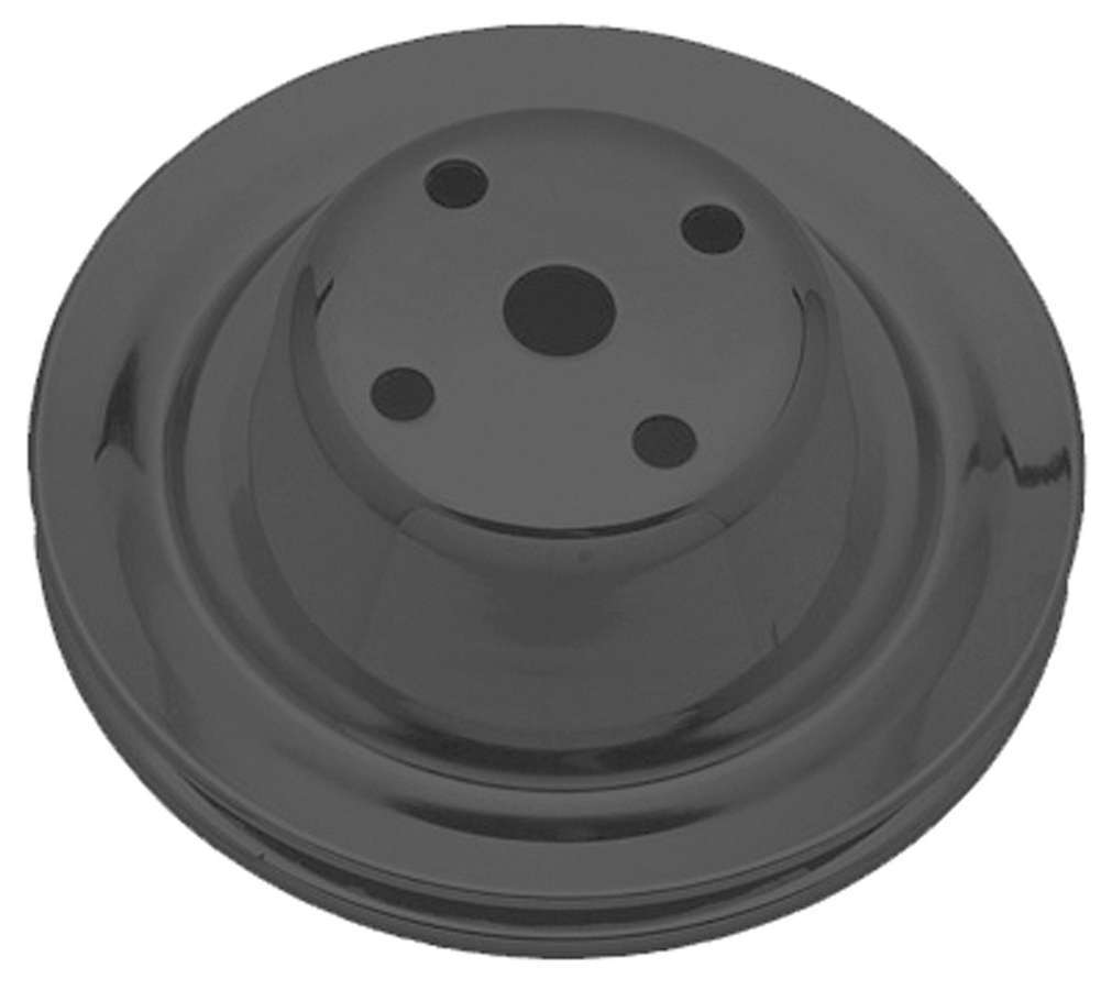 TRANS-DAPT  SBC LWP Water Pump Pulley 1 Groove Black   TRA8604