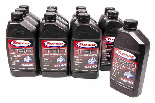TORCO  TBO 40w Premium Break-In Oil Case/12-1 Liter   TRCA100040C