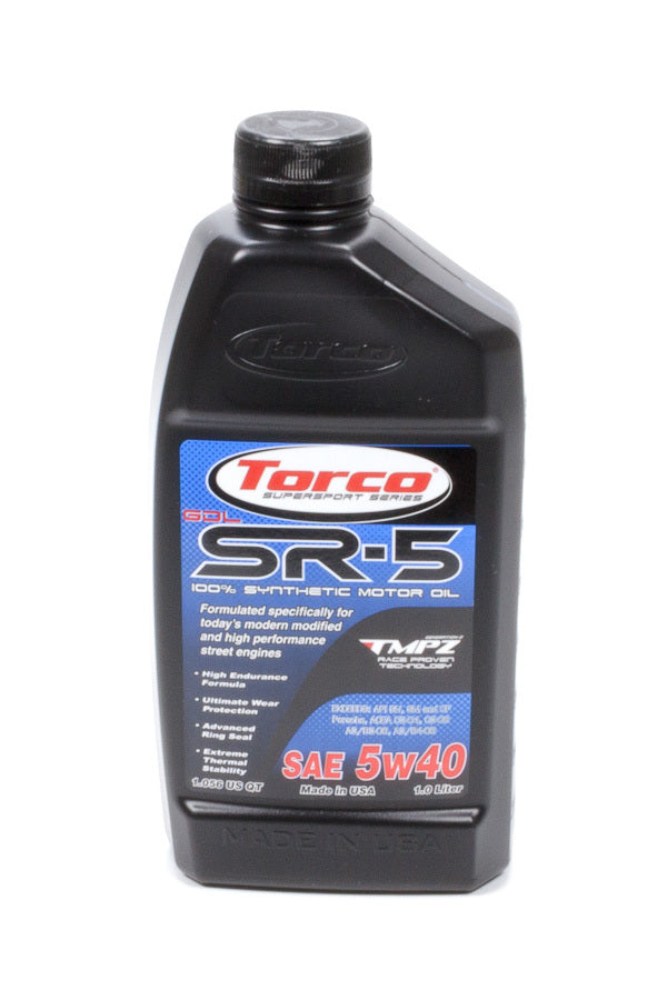 TORCO  SR-5 GDL Synthetic Motor Oil 5w40 1-Liter Bottle   TRCA150544CE