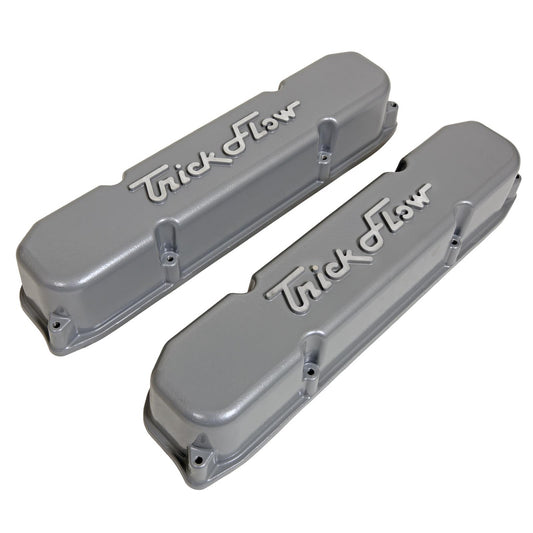 Trick Flow BBM Alm Valve Cover Set Stock Height - Silver MPN TRFTFS-61600802 For Mopar B / RB-Series