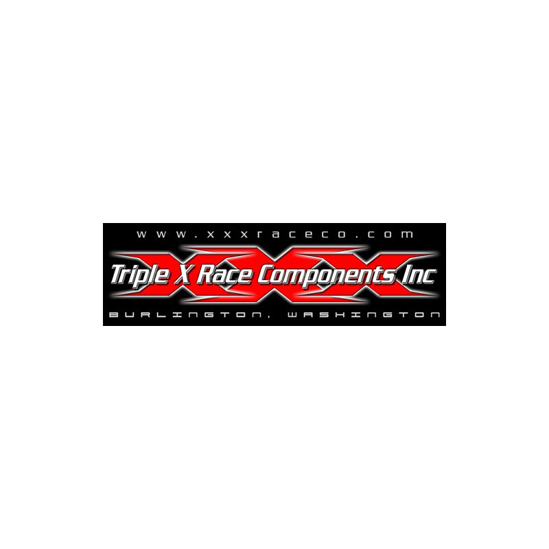 TRIPLE X RACE COMPONENTS  Triple X Decal 3x10    TXRAV-0001