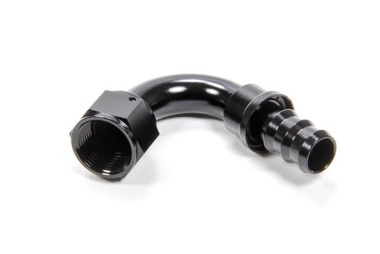 TRIPLE X RACE COMPONENTS  #12 120 Degree Hose End Push Lock  TXRHF-12012-BLK