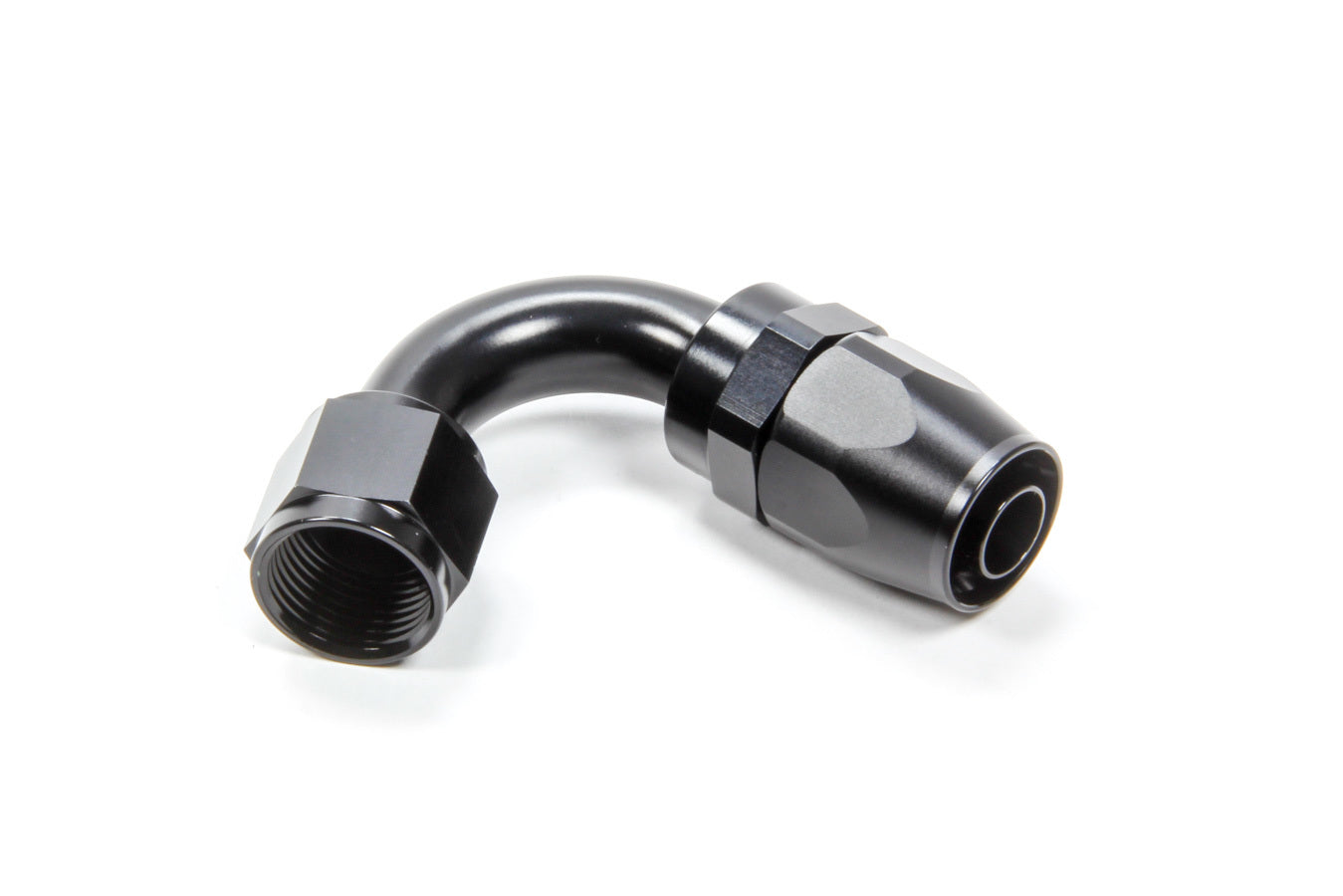 TRIPLE X RACE COMPONENTS  #10 120 Degree Swivel Hose End  TXRHF-22010-BLK