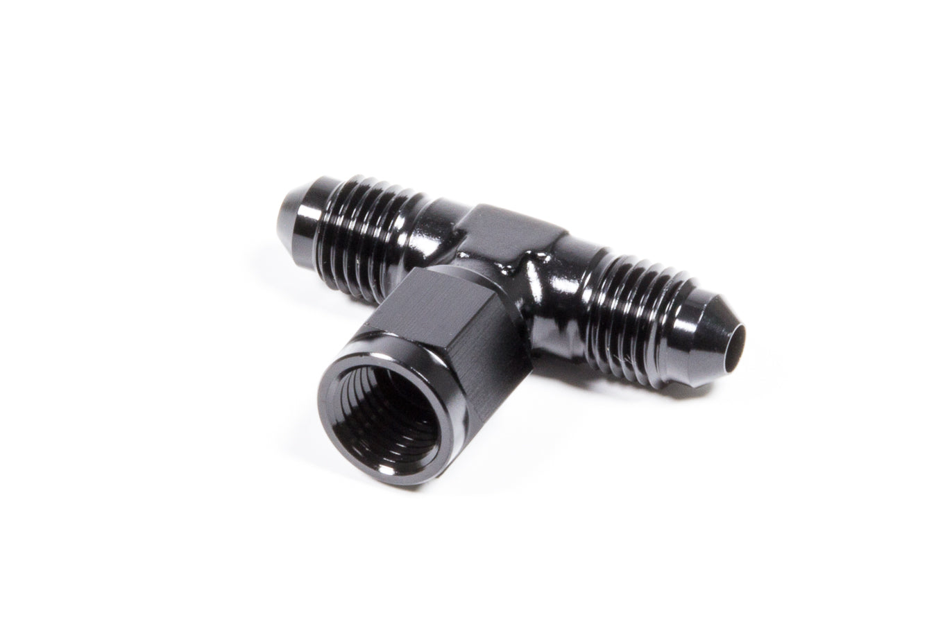 TRIPLE X RACE COMPONENTS  #4 Tee w/ Female Swivel   TXRHF-41004-BLK