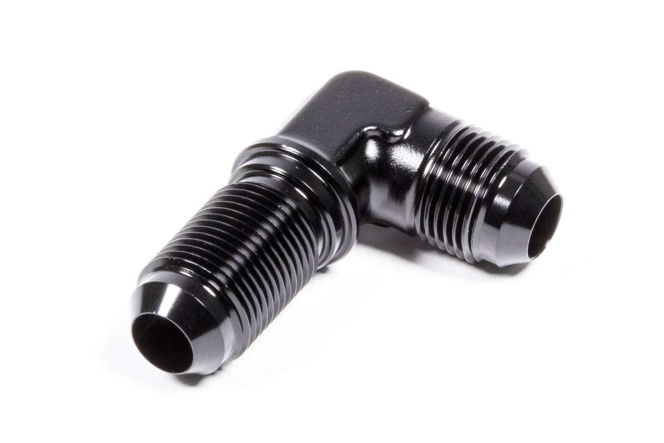 TRIPLE X RACE COMPONENTS  #8 90 Degree AN Bulkhead  TXRHF-79008-BLK