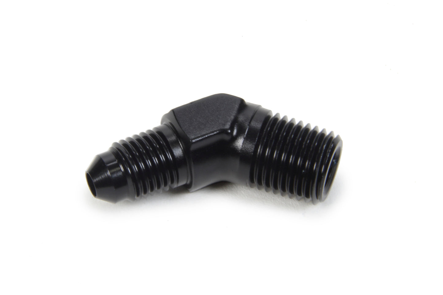 TRIPLE X RACE COMPONENTS  AN to NPT 45 Degree #4 x 1/4  TXRHF-94042-BLK