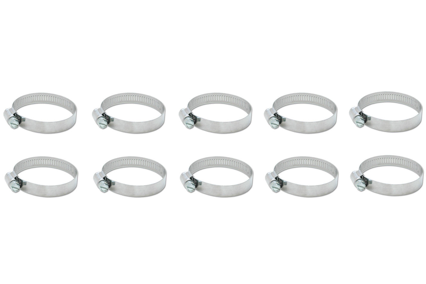 VIBRANT PERFORMANCE  S.S. Worm Gear Clamps 4.56in to 5.51in 10 Pack   VIB12158