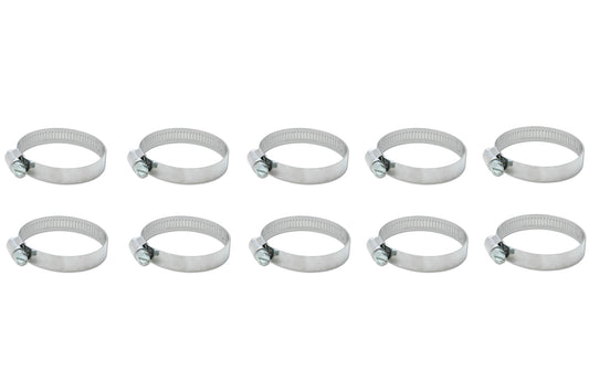 VIBRANT PERFORMANCE  S.S. Worm Gear Clamps 4.56in to 5.51in 10 Pack   VIB12158