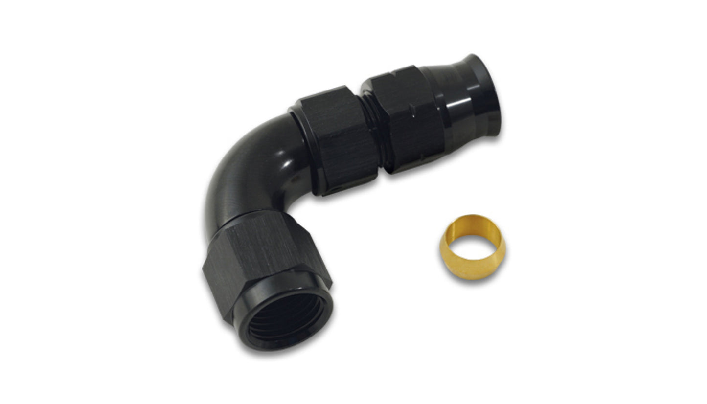VIBRANT PERFORMANCE  Fitting  Tube Adapter  9 0 degree  -8AN Female to  VIB16568