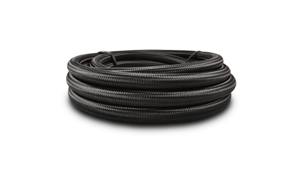 Vibrant Performance 10ft Roll of Black Nylon Braided Flex Hose PTFE MPN VIB18963