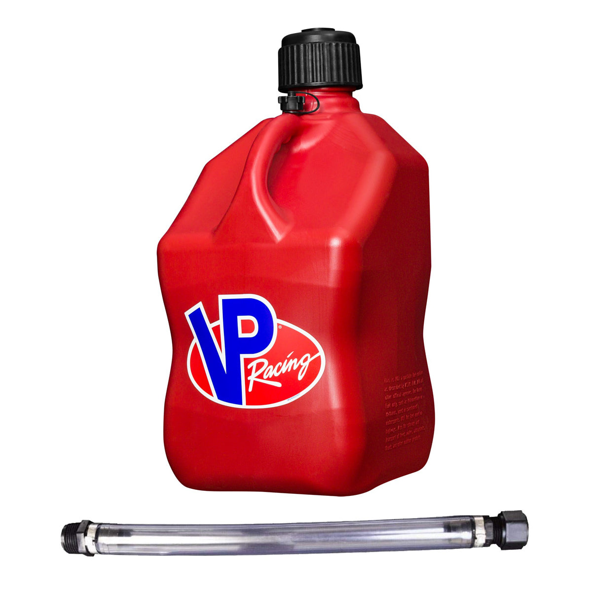 VP RACING  Motorsports Jug 5.5 Gal Red Square w/Hose   VPF3516-CA