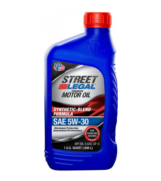 VP RACING  Motor Oil VP 5W30 Syn Blend Street 32oz (CS12)  VPFVP3753043C