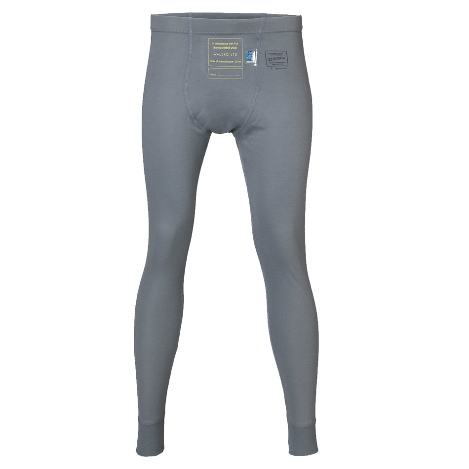 WALERO  Base Layer Pant X-Large SFI3.3 & FIA Cool Grey  WBL400018CGXL