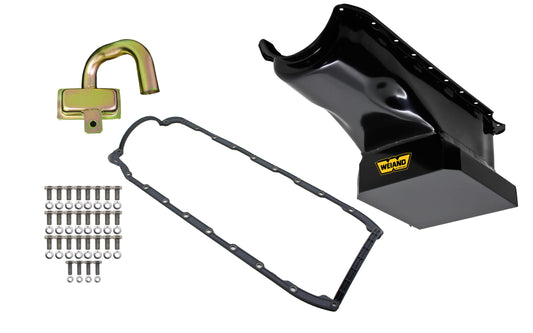 WEIAND  6qt Oil Pan Kit BBC Black Finish  WEI5032WND