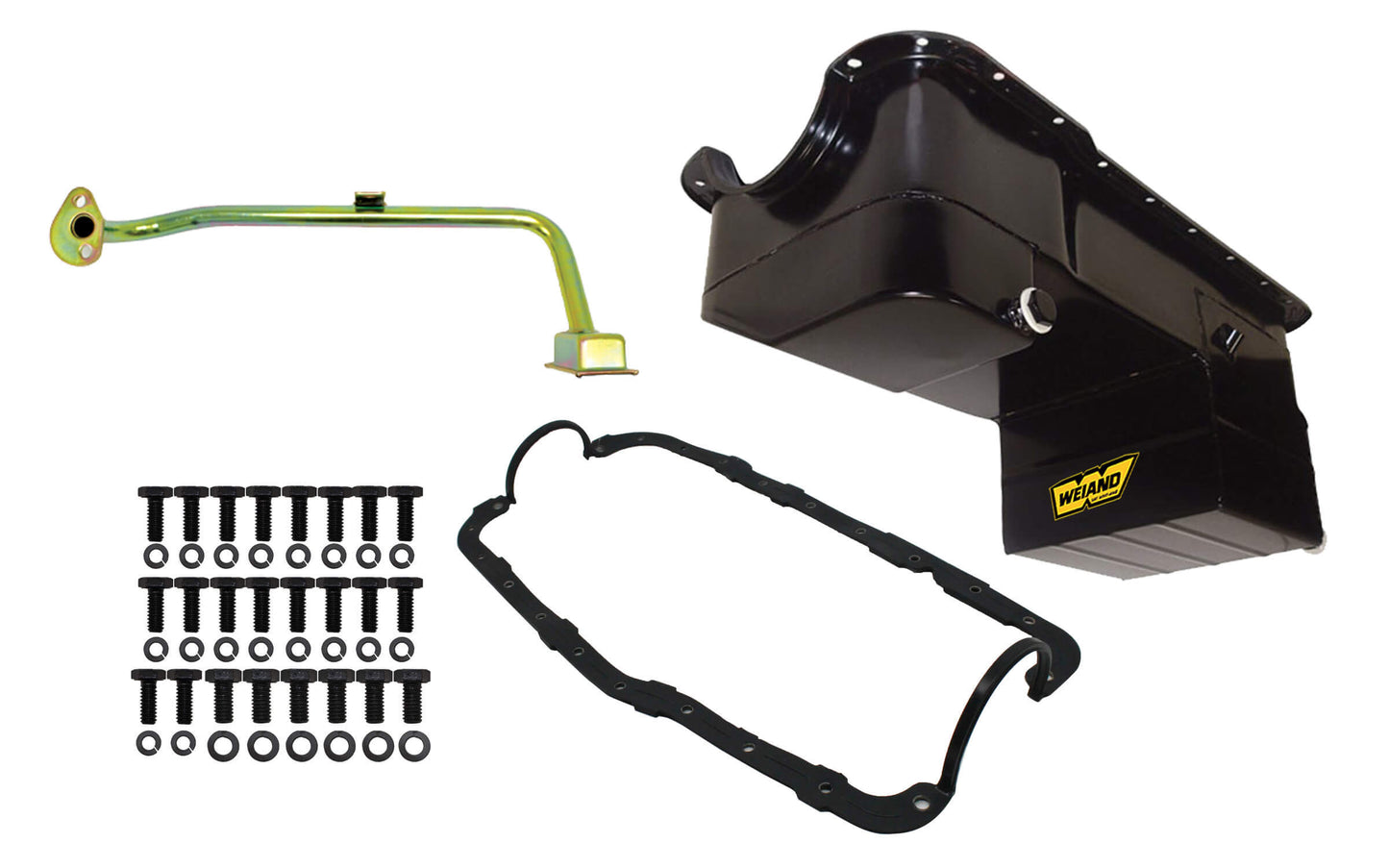 WEIAND  7qt Oil Pan Kit RR Sump SBF 351W 79-93 Black  WEI5038WND