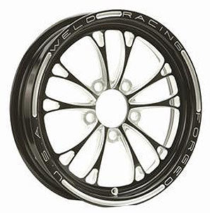 WELD RACINGWheelsV-Series Frnt Drag Wheel Blk 15x3.5 5x4.5BC 2.25B