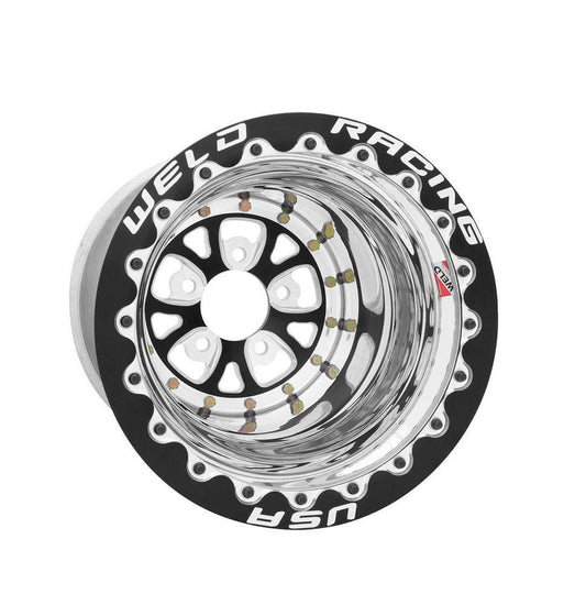 WELD RACINGWheelsV-Series Drag Wheel Blk 15x14 5x4.75 BC 5.0 BS