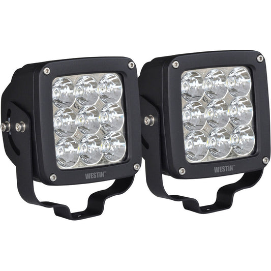 WESTIN  Axis LED Auxiliary Light Square Spot Pattern Pair  WES09-12219A-PR