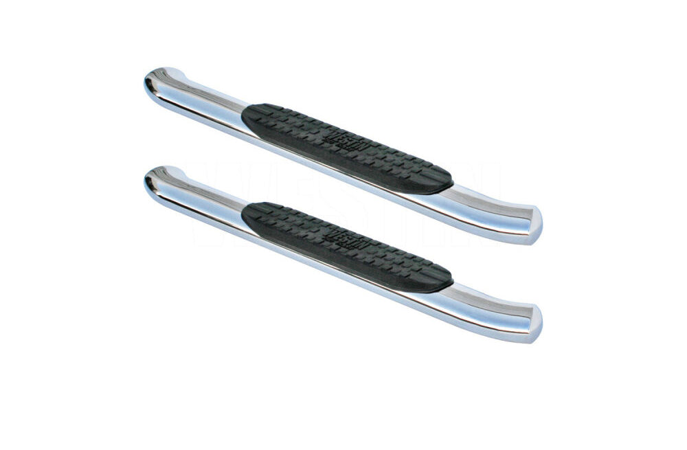 WESTIN  PRO TRAXX 4in Oval Nerf Step Bars Polished  WES21-24180