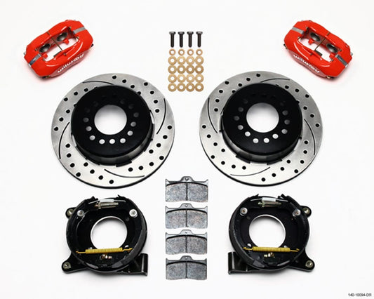 WILWOOD  63-87 GM C10 P/U Rear Brake Kit Red Caliper   WIL140-10094-DR