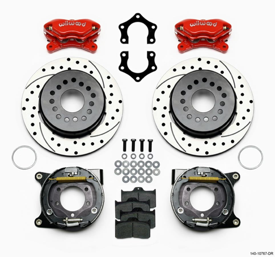 Wilwood Rear Brake Kit Dynalite Mopar / Dana w/Park Brk MPN WIL140-10767-DR For Mopar