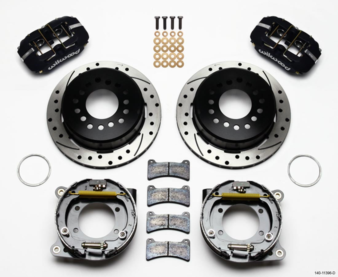 Wilwood Brake Kit Rear Disc/Drum Mustang 8.85 MPN WIL140-11396-D For Ford