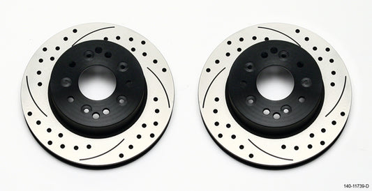 Wilwood Rotor Kit Rear C2 / C3 Corvette 1pc Rotor MPN WIL140-11739-D For Chevy Corvette 1965-82