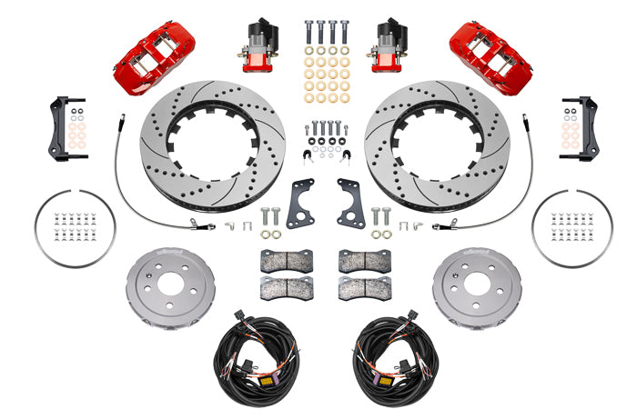 Wilwood Brake Kit Rear Corvetee C8 Aerolite 4R Drilled MPN WIL140-17009-DR For Chevy Corvette 2020-24