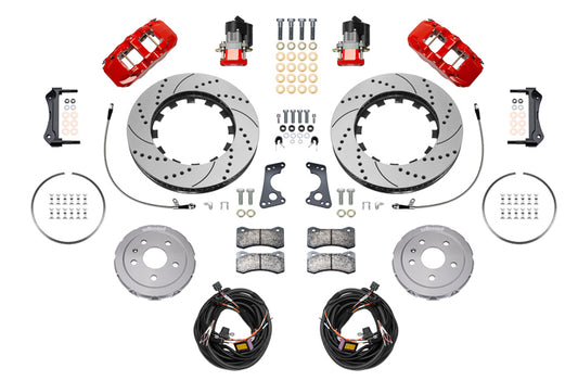 Wilwood Brake Kit Rear Corvetee C8 Aerolite 4R Drilled MPN WIL140-17009-DR For Chevy Corvette 2020-24