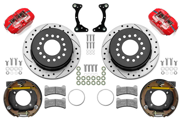 Wilwood Brake Kit Rear Red FDP Drilled 11in GM G Body MPN WIL140-17120-DR For GM G-Body 1978-88