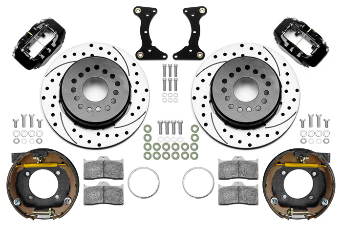 Wilwood Brake Kit Rear Black FDL Drilled 12in GM G Body MPN WIL140-17121-D For GM G-Body 1978-88