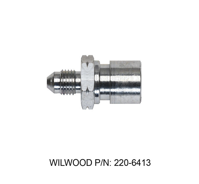 WILWOOD  Adapter Fitting -3AN To M10X1.0 Steel Zinc   WIL220-6413