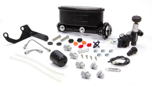 WILWOOD  Alum Tandem M/C Kit w/ Brkt & Prop Valve 1in   WIL261-13269-BK